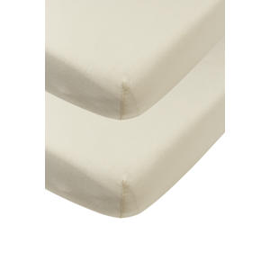 jersey hoeslaken wieg - soft sand (set van 2)