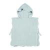 Meyco badstof badponcho Wavy grey blue 1-3 jaar