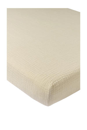 hoeslaken wieg pre-washed hydrofiel soft sand 40x80cm