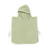 Meyco badponcho Popcorn soft olive 1-3 jaar