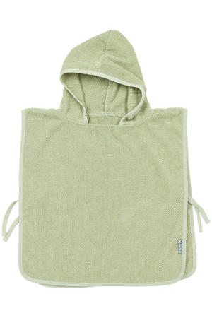 badponcho Popcorn soft olive 1-3 jaar