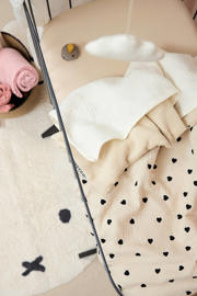 thumbnail: Meyco pre-washed hydrofiel wiegdeken Sweet Heart soft sand