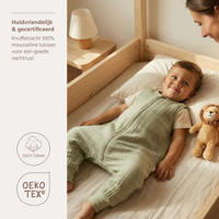 thumbnail: Meyco pre-washed hydrofiele zomer slaapoverall jumper soft olive