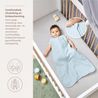 thumbnail: Meyco pre-washed hydrofiele zomerslaapzak grey blue