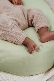thumbnail: Meyco pre-washed hydrofiele relaxhoes voor voedingskussen soft olive