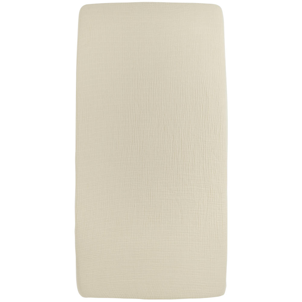 Meyco hoeslaken ledikant pre-washed hydrofiel soft sand 60x120cm