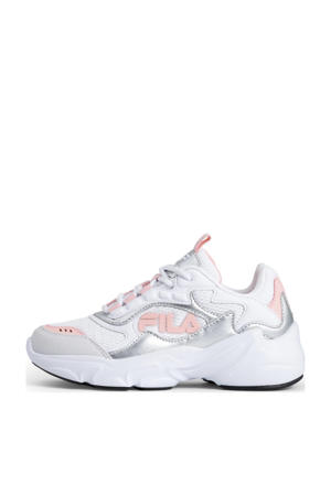 Collene  sneakers wit/zilver/lichtroze