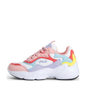 Collene  sneakers wit/lichtroze/multi