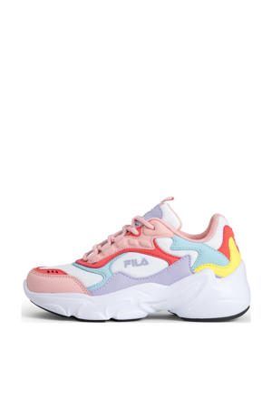 Collene  sneakers wit/lichtroze/multi