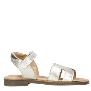 Carrara  leren sandalen zilver