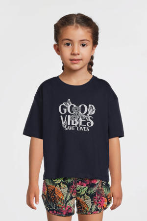 T-shirt donkerblauw
