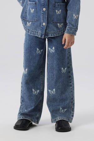 wide leg regular waist jeans