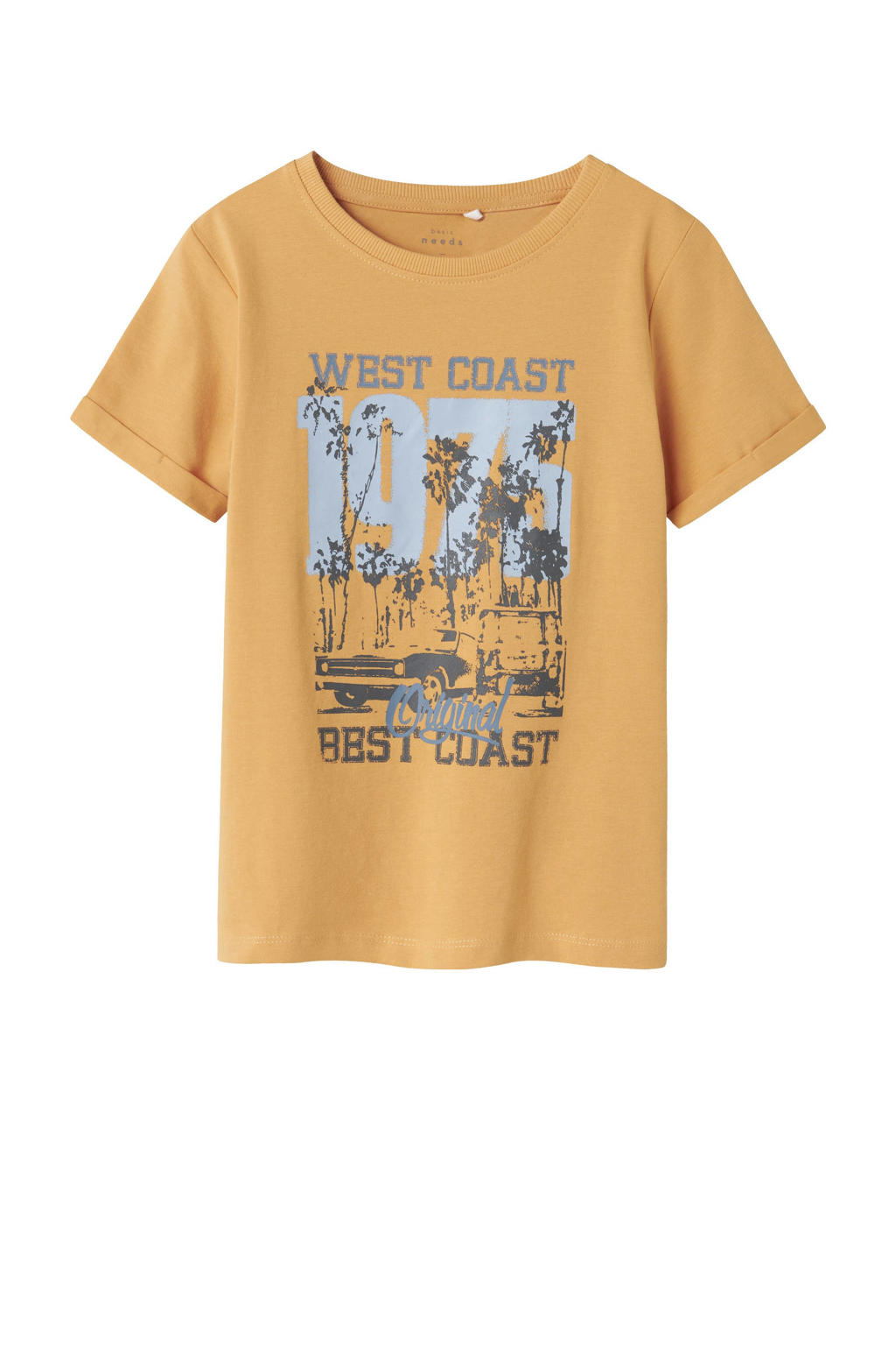 NAME IT KIDS T-shirt goudgeel