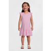 NAME IT MINI A-lijn jurk roze/wit