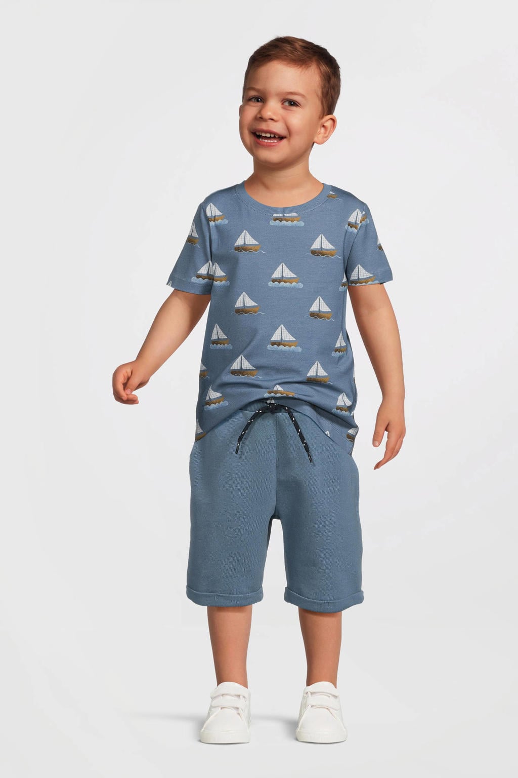 NAME IT MINI sweatshort blauw