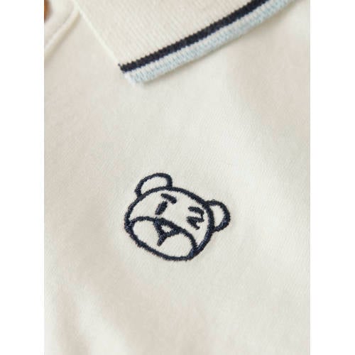 NAME IT MINI polo wit Jongens Katoen Polokraag Logo