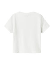 thumbnail: Witte jongens NAME IT MINI T-shirt van katoen met printopdruk, korte mouwen en ronde hals