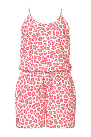 playsuit roze/oranje/wit