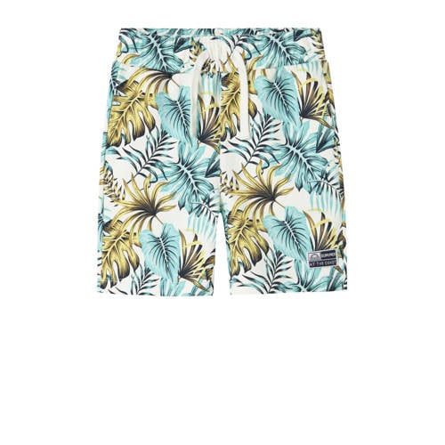 NAME IT KIDS bermuda short blauw Korte broek Wit Jongens Katoen Effen