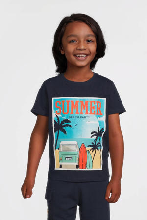 T-shirt donkerblauw