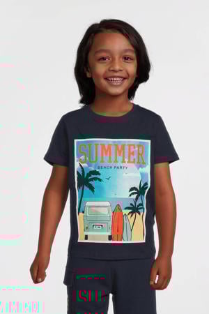 T-shirt donkerblauw