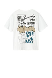 thumbnail: NAME IT KIDS T-shirt met backprint wit