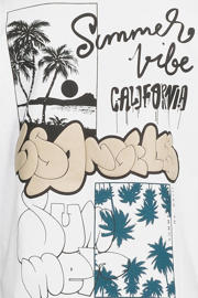 thumbnail: NAME IT KIDS T-shirt met backprint wit