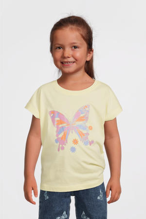 T-shirt lichtgeel