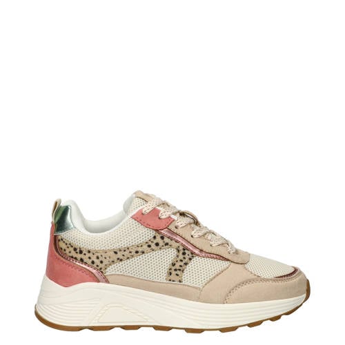 Nelson Kids chunky sneakers beige/roze Jongens/Meisjes Imitatieleer Meerkleurig - maat 31 afbeelding