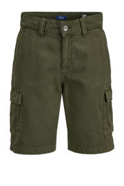 thumbnail: JACK & JONES JUNIOR cargo short donkergroen