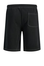 thumbnail: Zwarte jongens JACK & JONES JUNIOR sweatshort met relaxed, elastische tailleband met koord en effen