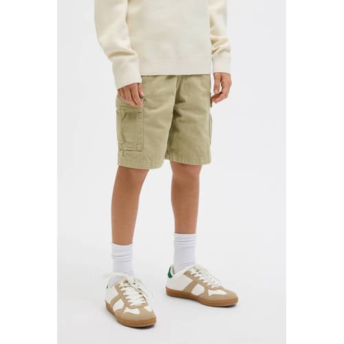 JACK & JONES JUNIOR cargo short groen Korte broek Jongens Katoen Effen
