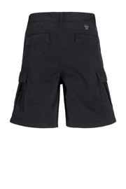 thumbnail: Zwarte jongens JACK & JONES JUNIOR cargo short van katoen met loose fit, regular waist en effen