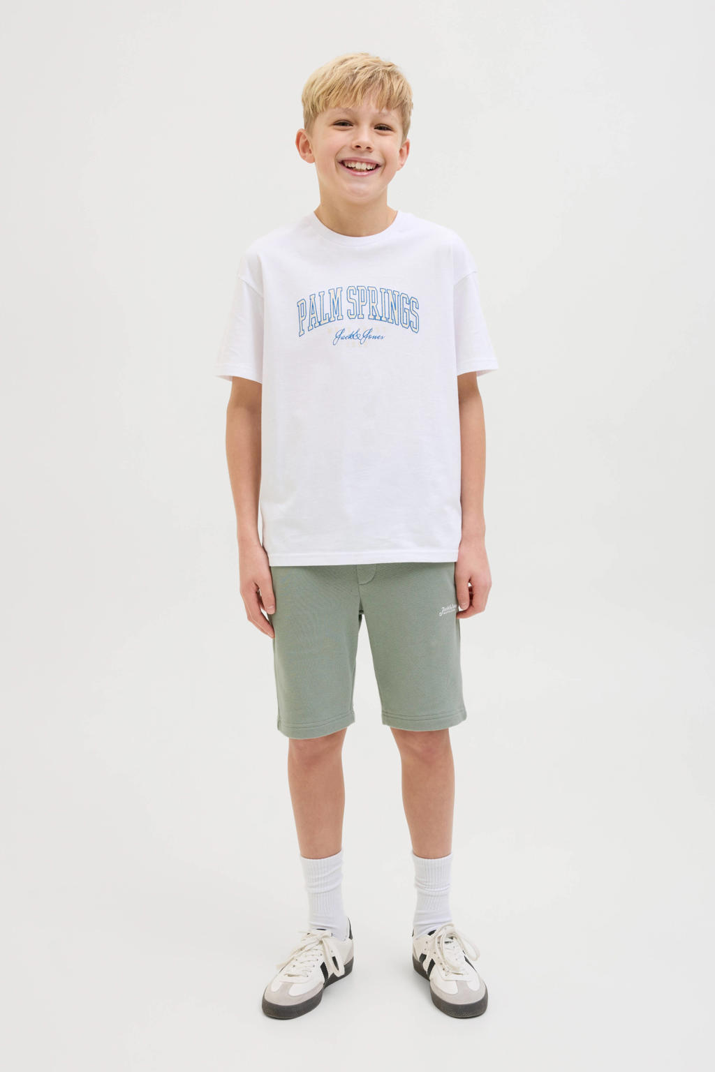 JACK & JONES JUNIOR sweatshort groen