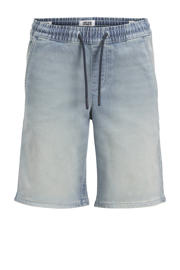 thumbnail: Light blue denim jongens JACK & JONES JUNIOR short van denim met regular fit, regular waist en effen