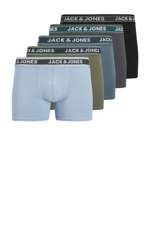   boxershort JACEVAN - set van 5 blauw/groen