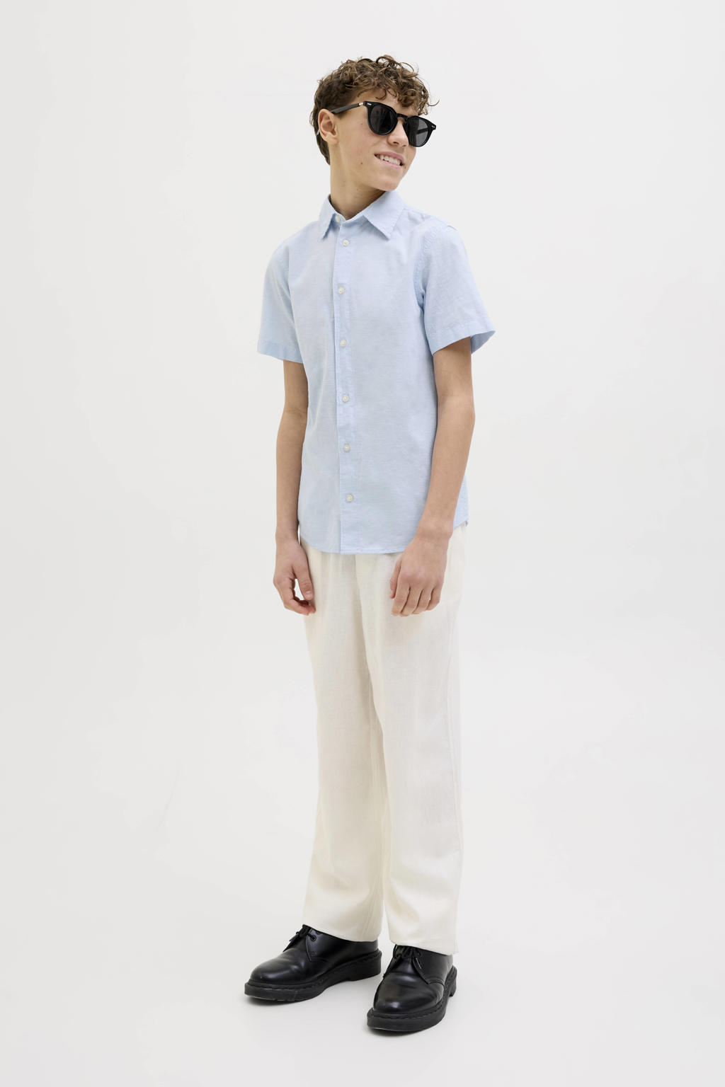 JACK & JONES JUNIOR overhemd lichtblauw