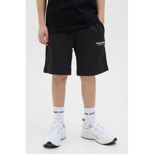 JACK & JONES JUNIOR sweatshort zwart Korte broek Effen - maat 128 afbeelding