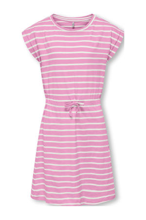 midi jurk roze
