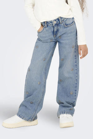 high waist wide leg jeans light blue denim