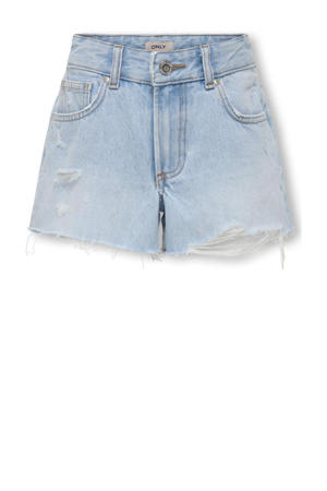 regular denim short light blue denim