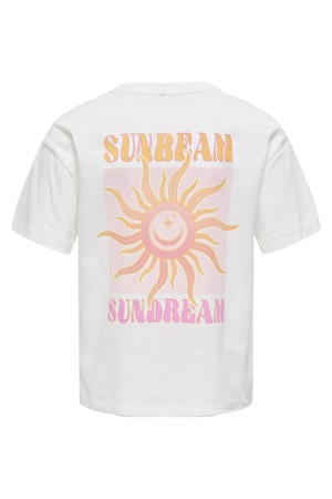 T-shirt met backprint wit
