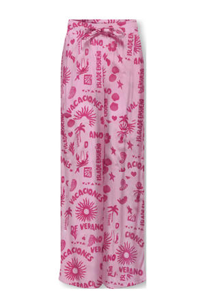 loose casual broek lichtroze
