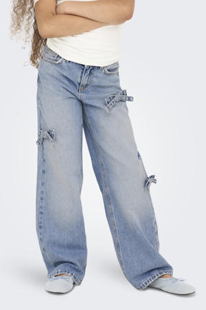 wide leg jeans light blue denim