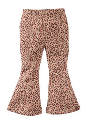 thumbnail: Z8 mini flared broek Carmine met panterprint zand/roze