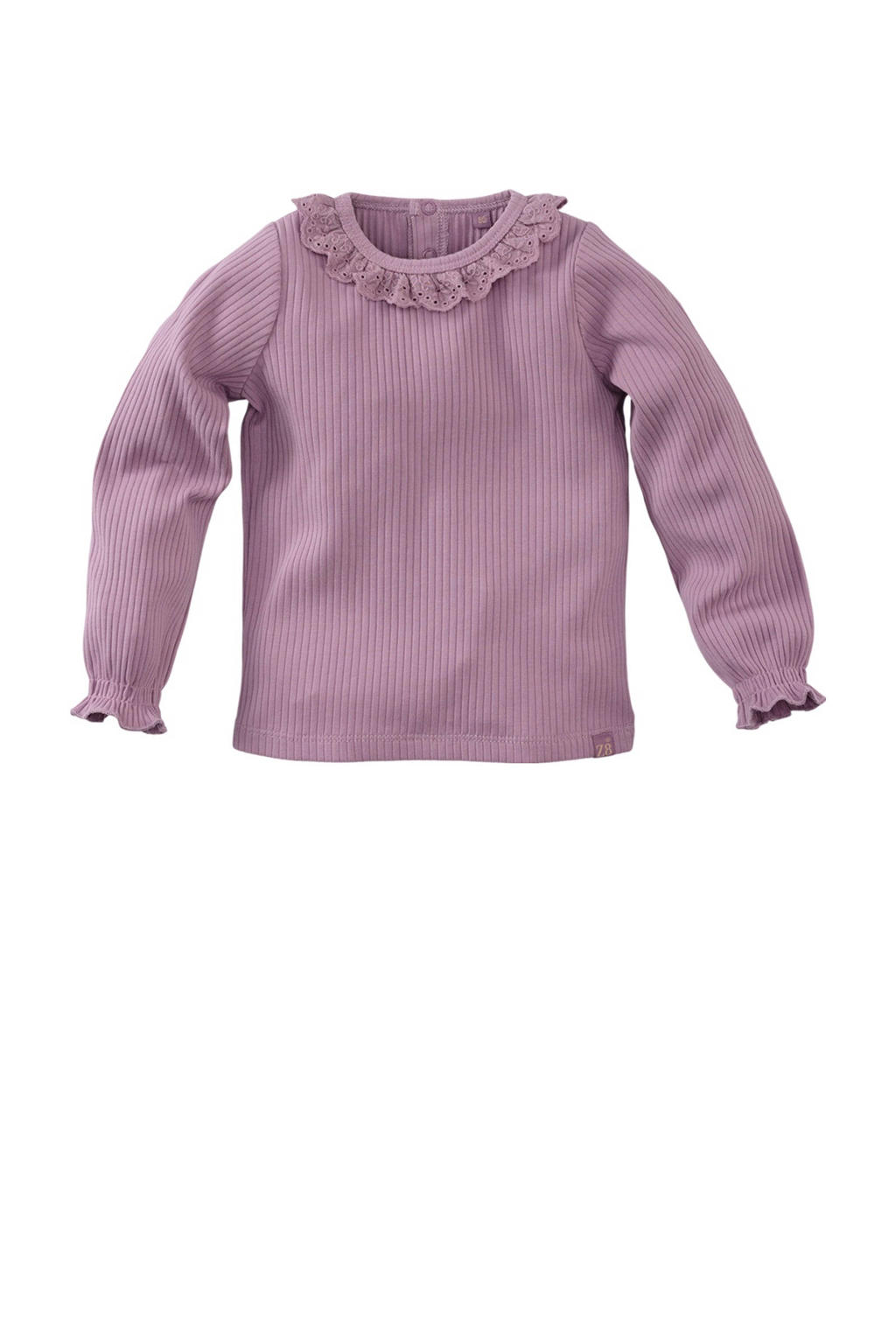 Z8 mini longsleeve Donatella met ruches lila