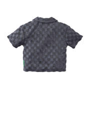 thumbnail: Z8 mini shirt Geo met ruitprint grijsblauw