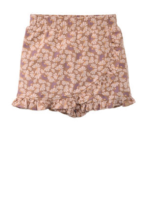 skort Beppie met ruches beige/lila