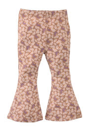 thumbnail: Z8 mini flared broek Vanda beige/lila