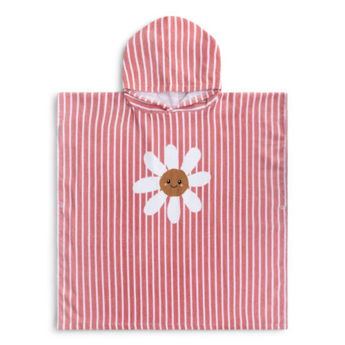 Swim Essentials strandponcho (65x65) Rood Katoen | Strandponcho van Swim Essentials afbeelding